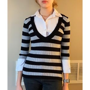 Woolen shirt with collar